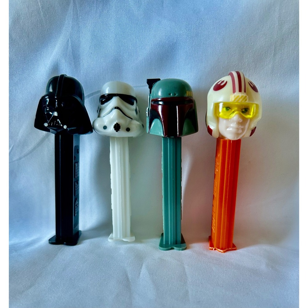Star Wars PEZ Candy Dispensers Darth Vader Stormtrooper Boba Fett Luke Skywalker